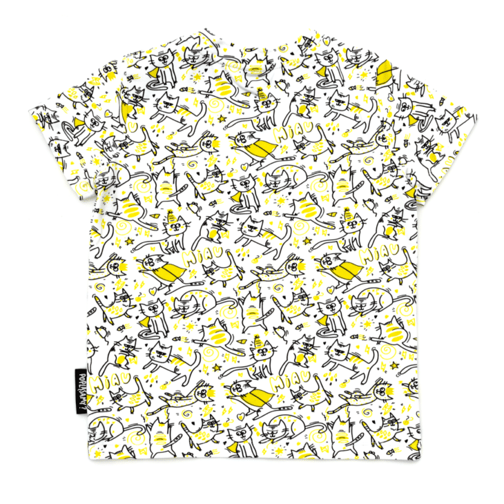T-shirt w kotki doodle tył